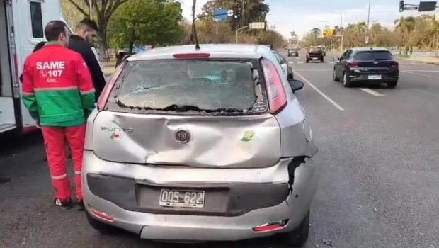 Choque en Palermo: cinco personas asistidas