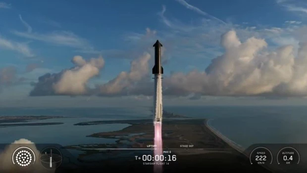 SpaceX puso en órbita terrestre por primera vez el Starship.