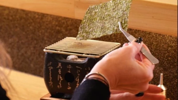 Cuando el handroll se termina en la mesa