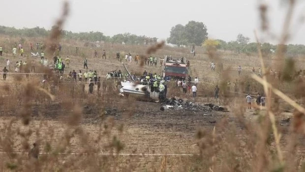Se estrellaó un avión militar con 32 personas a bordo en Nigeria
