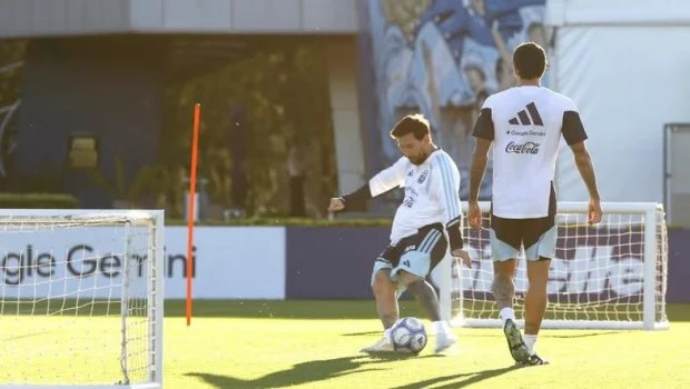 El último entrenamiento de Lionel Messi con la Selección argentina antes de la despedida