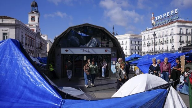 La Justicia española volvió a rechazar el desalojo del acampe en Madrid