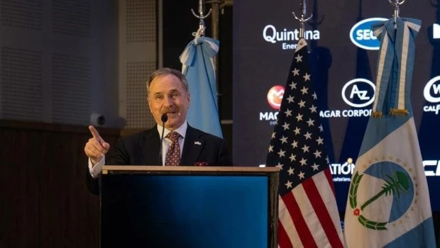 El diplomático estadounidense visitó Neuquén y habló en la Argentina Oil & Gas Expo Patagonia.
