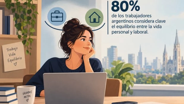El 80% de los trabajadores argentinos considera clave el equilibrio entre la vida personal y laboral