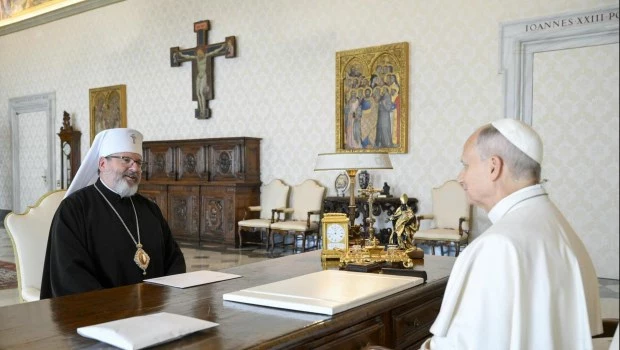 León XIV recibió al Arzobispo Mayor de Kiev-Halyc y Primado de la Iglesia Greco-Católica Ucraniana, Monseñor Sviatoslav Shevchuk.