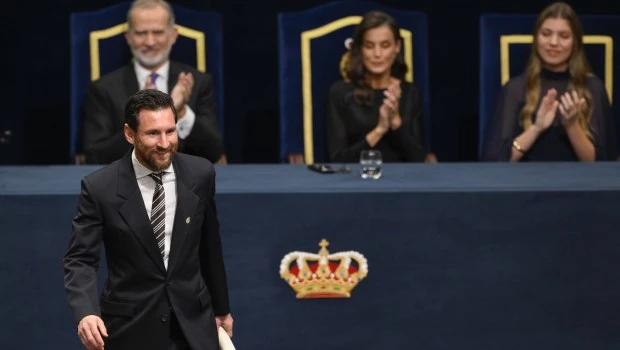 Messi añadió el Premio Princesa de Asturias de los Deportes a su vitrina de trofeos