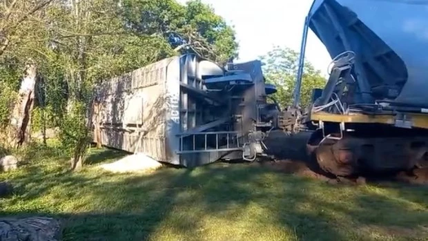 Un tren del Belgrano Cargas descarriló en Santa Fe