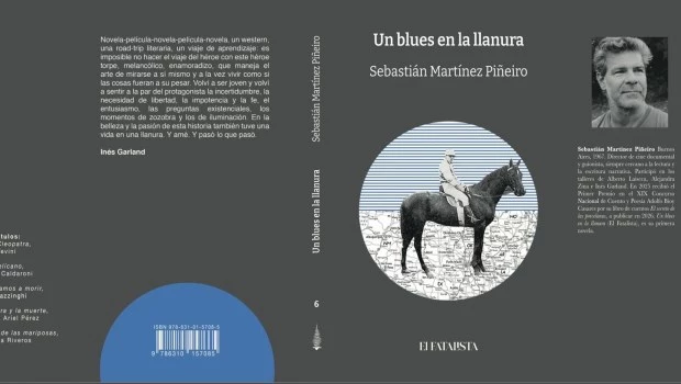 "Un blues en la llanura", la novela de Sebastián Martínez Piñeiro será presentada el próximo jueves