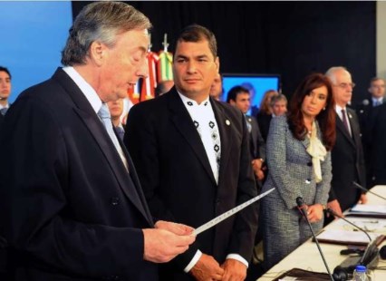 Con apoyo unánime, Néstor Kirchner juró como nuevo secretario general de Unasur 