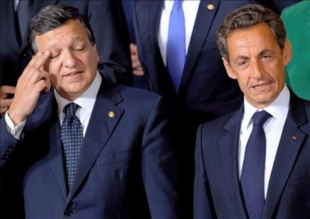 Sarkozy, a los gritos con Barroso
