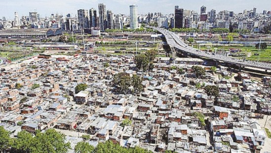Las villas están superpobladas
