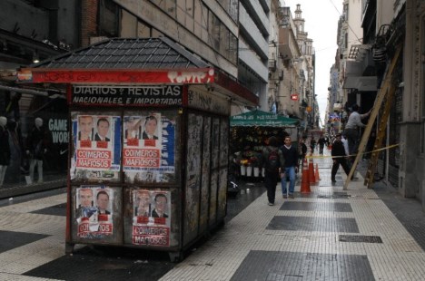 Se cumple un paro de 48 horas de los vendedores de diarios