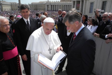 El Papa recibió a Binner