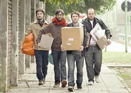 Luciano Leyrado, Clemente Cancela, Walter Cornás y Alan Sabbagh, los amigos. 