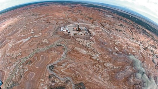 Una panorámica de los yacimientos de "Vaca Muerta", en Neuquén.