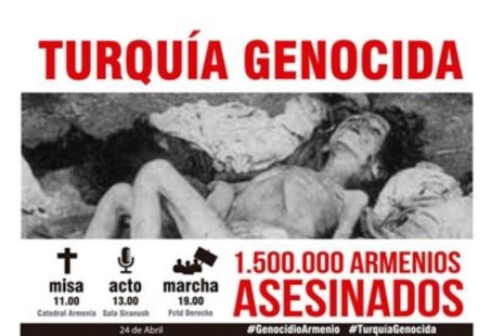 La comunidad armenia recuerda al genocidio con impactantes afiches