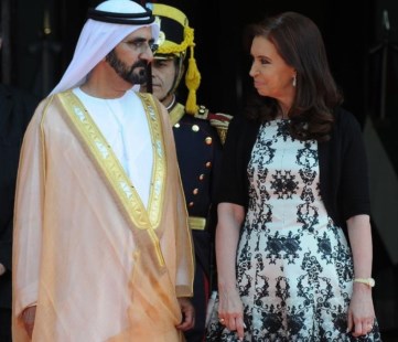 La Presidenta resaltó el "enorme interés" de los Emiratos Árabes en el país