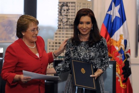 La Presidenta recibió a Bachelet en la Casa Rosada