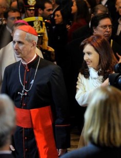 Cristina y el arzobispo rindieron homenaje a San Martín