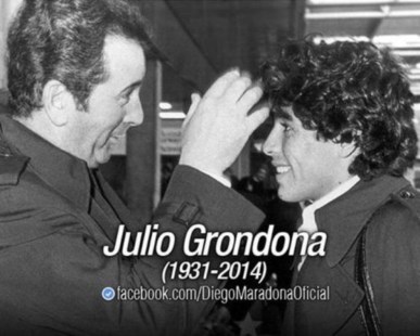 Maradona envió sus condolencias a la familia