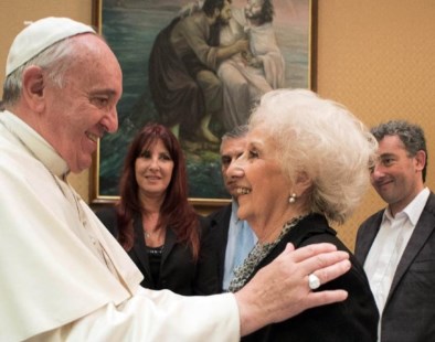 El Papa recibió a Estela de Carlotto y a su nieto recuperado