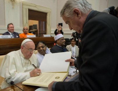 Fuerte compromiso del Papa y líderes religiosos contra la trata de personas