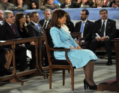 Cristina participó en Luján de su último Tedeum como presidenta