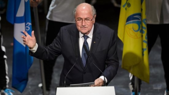 Joseph Blatter en la apertura del Congreso núnero 65 de la FIFA 