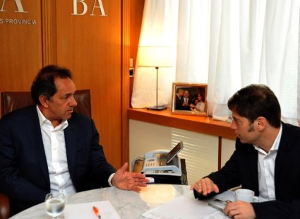 Scioli se reunió con Kicillof para analizar la situación económica
