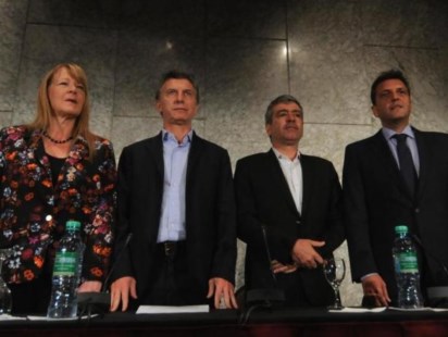 Macri, Massa y Stolbizer reclamaron juntos transparencia para las generales de octubre