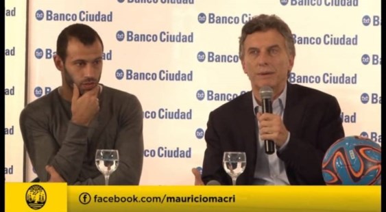 Mascherano dio una charla sobre liderazgo junto a Macri