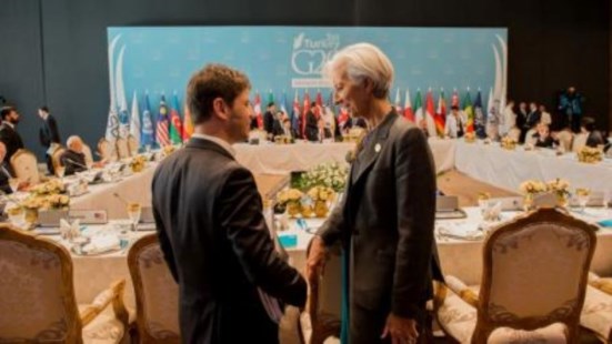 Aníbal F. minimizó la foto Kicillof-Lagarde: "Es cortesía"