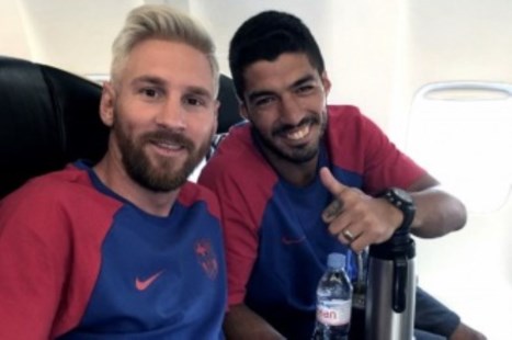 Messi viajó con el plantel del Barcelona a Inglaterra para una breve pretemporada 