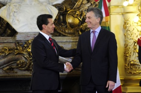 Macri y su par de México, Enrique Peña Nieto firmaron acuerdos bilaterales
