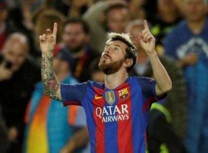 Messi anotó por triplicado en la goleada del Barcelona por la Champions