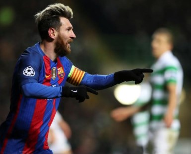 Messi le dio el triunfo y la clasificación a octavos de la Champions a Barcelona y marcó otro récord