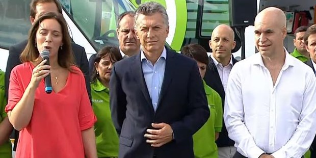 El presidente, la gobernadora bonaerense y el jefe de gobierno porteño encabezaron el acto de "lanzamiento" del SAME en el Área Metropolitana de Buenos Aires.