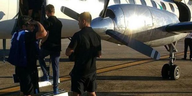 Uno de los integrantes del vuelo que traía a Racing desde Córdoba había decidido grabar el despegue con su teléfono celular.
