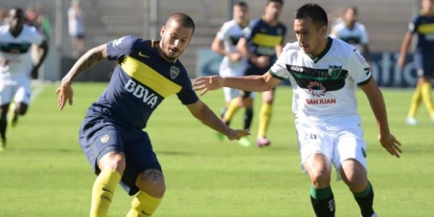 Boca derrotò 2 a 1 a San Martín de San Juan.