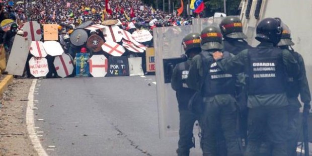 Protestas en Venezuela.