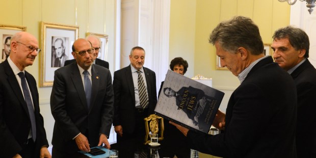 El presidente Mauricio Macri recibió a dirigentes de la organización judía B'nai B'rith.