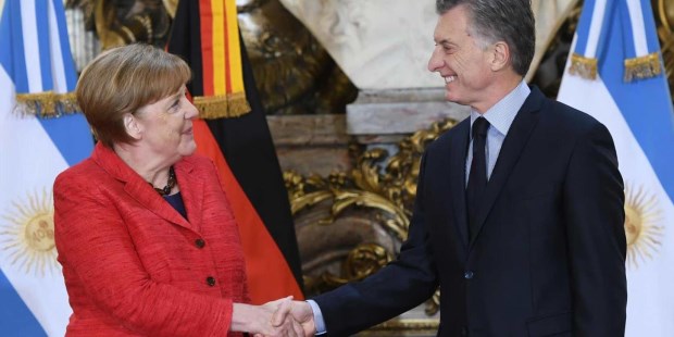 El presidente Mauricio Macri junto a la canciller de Alemania, Angela Merkel.Foto: Archivo
