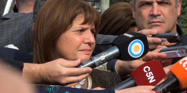 La ministra de Seguridad, Patricia Bullrich.