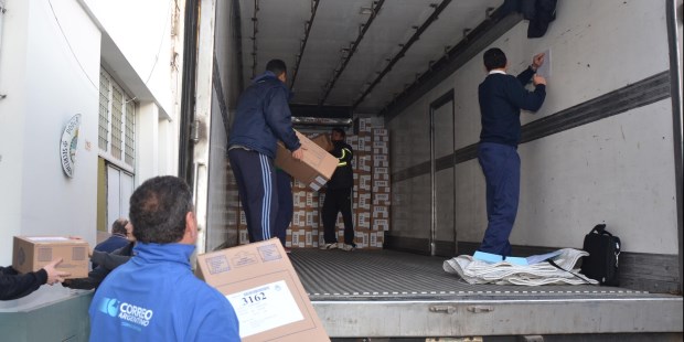 Traslado de urnas. ARCHIVO