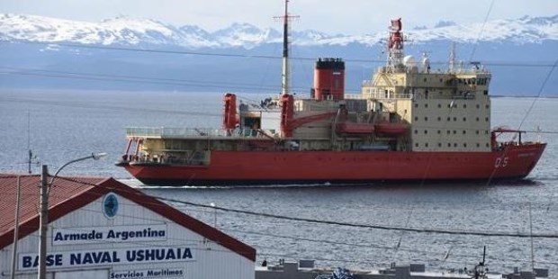 El rompehielos Irízar zarpó del puerto de Ushuaia rumbo a la Antártida