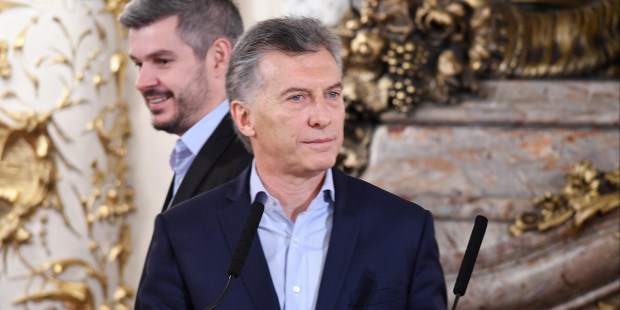 El presidente Mauricio Macri tras el triunfo en las elecciones.