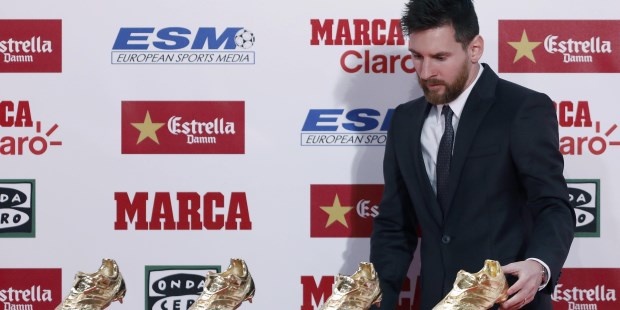Messi recibió su cuarto botín de oro como máximo goleador de Europa