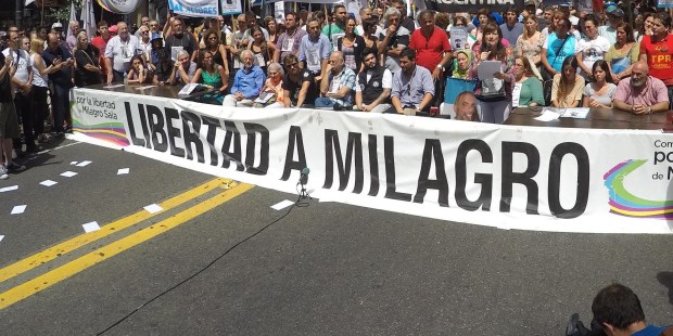Organizaciones sociales marcharon para reclamar la libertad de Milagro Sala, a dos años de su detención