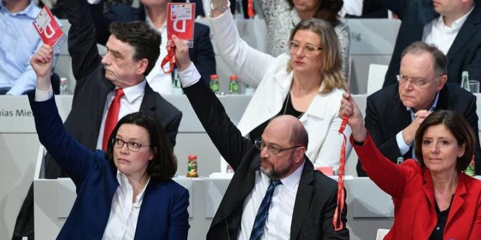 El Partido Socialdemócrata de Alemania aprobó negociar una coalición