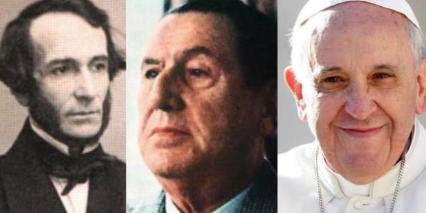 Alberdi, Perón y Bergoglio